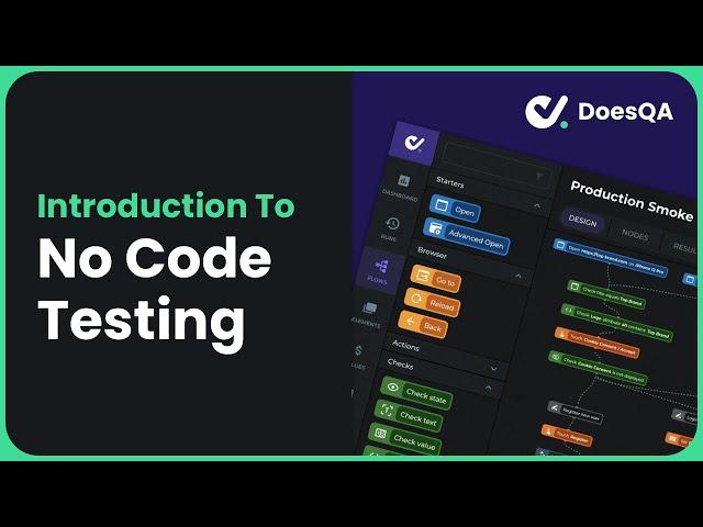 No Code Test Automation Introduction