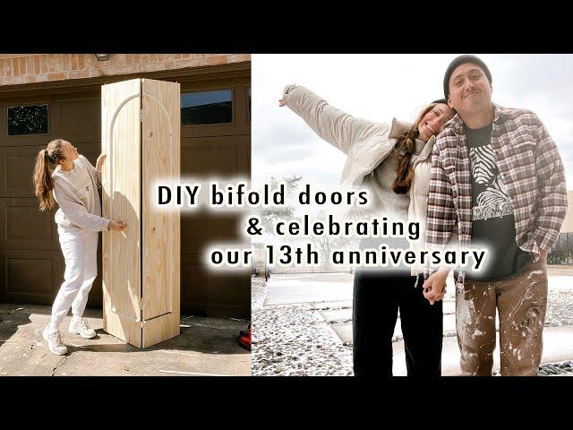 DIY bifold doors + celebrating our 13th anniversary | XO, MaCenna Vlogs