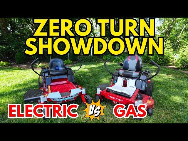 Gas vs Electric Zero Turn Mower Battle