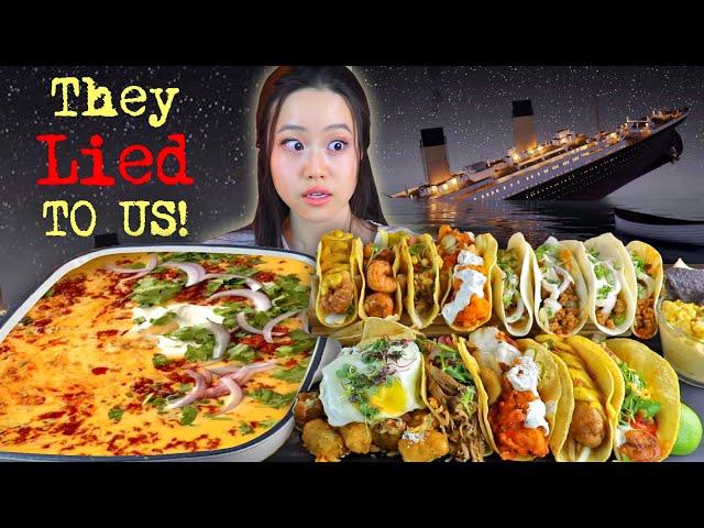 Revealing The Truth About the Titanic & The Creepy Conspiracies | Chorizo Cheese Dip + Tacos Mukbang