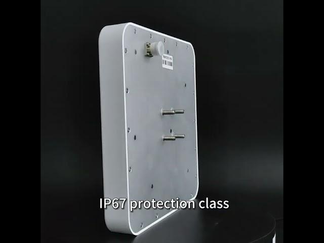 BRA-01CR UHF RFID High Gain Directional Antenna 9dBic Reading Distance 12m Size 258*258*36MM