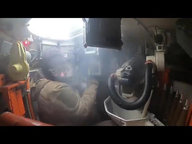 Ukrainian BMP-1 gunner firing 6 shells in under 20 seconds