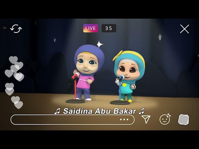 Sayyidina Abu Bakar | Lagu Anak Islami | Omar & Hana Subtitle Indonesia