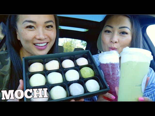 MOCHI FEAST CAR MUKBANG *SISTER'S EDITION (LETS EAT) | SASVlogs