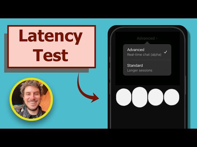 GPT Latency Test - Standard vs. Advanced Audio