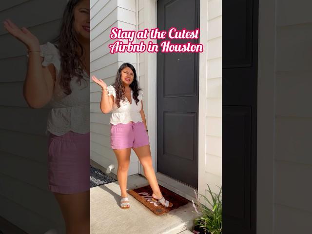 Stay at a pink Airbnb in Houston!  #airbnbexperience #airbnb #vacationrentals #houstonairbnb #TX