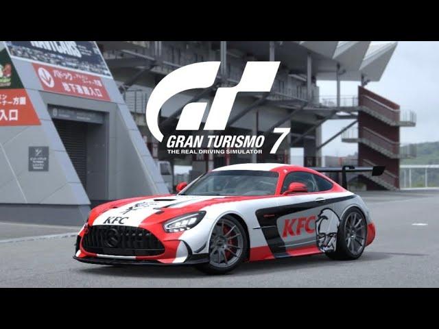 Gran Turismo 7 Scapes Photo Mode 7 - Mercedes-Benz AMG GT Black Series KFC Racing Edition (Custom)