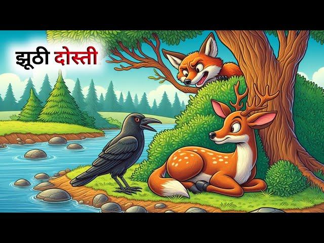 एक झूठे दोस्त की कहानी // Panchatantra Ki Kahani // Hindi Cartoon