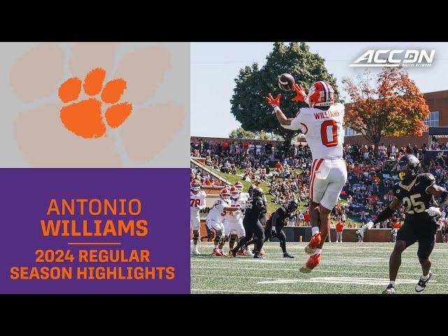 Antonio Williams 2024 Regular Season Highlights | Clemson Wide Receiver