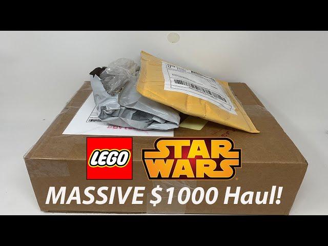 HUGE $1000 Lego Star Wars Haul! Unboxing Tons of Rare Minifigures for Super Cheap!