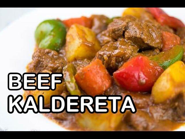 How to Cook Beef Kaldereta | Calderetang Baka Recipe | Panlasang Pinoy