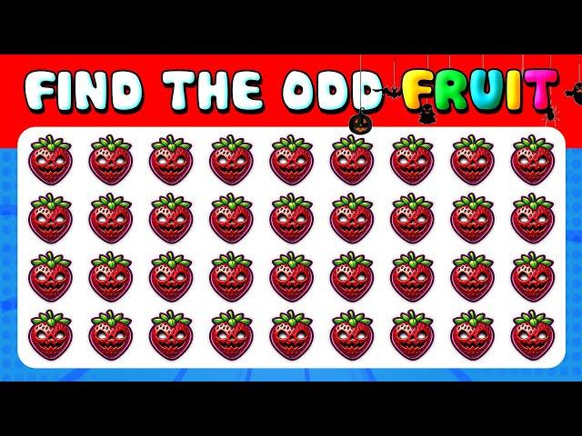 224 Puzzles for GENIUS | Find the ODD One Out - Fruit Halloween EditionEasy, Medium, Hard Levels