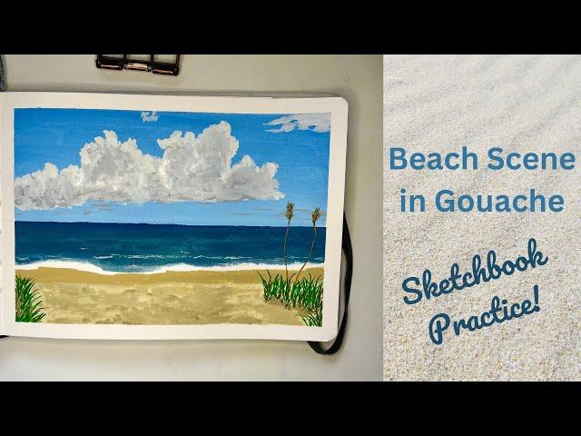 Paint a Relaxing Beach Scene in Gouache