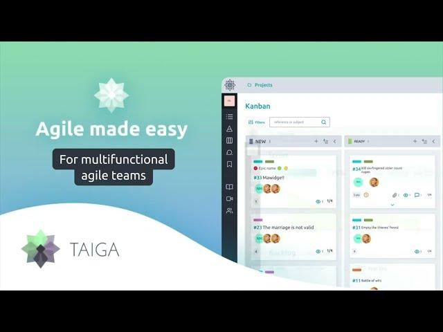 Taiga - agile project management tool. Free & Open Source.