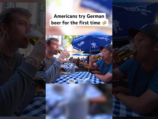 AMERICANS TRY GERMAN BEER!