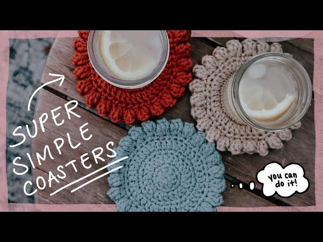 Easy Crochet Coaster Pattern for Beginners | Free Stash Busting Project