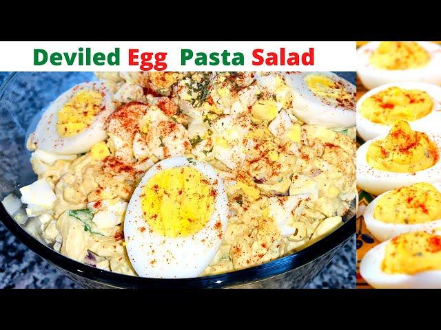 My FAMOUS Deviled Egg Pasta Salad | What's for Dinner | Tanny Cooks