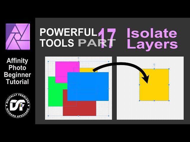 Isolate Layers Affinity Photo Beginner Tutorial Part 17 Powerful Tools