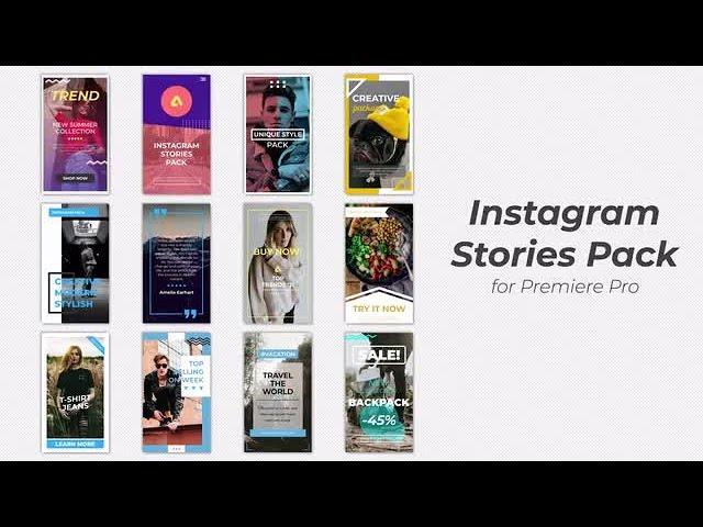 Instagram Stories Pack Premiere Pro Templates