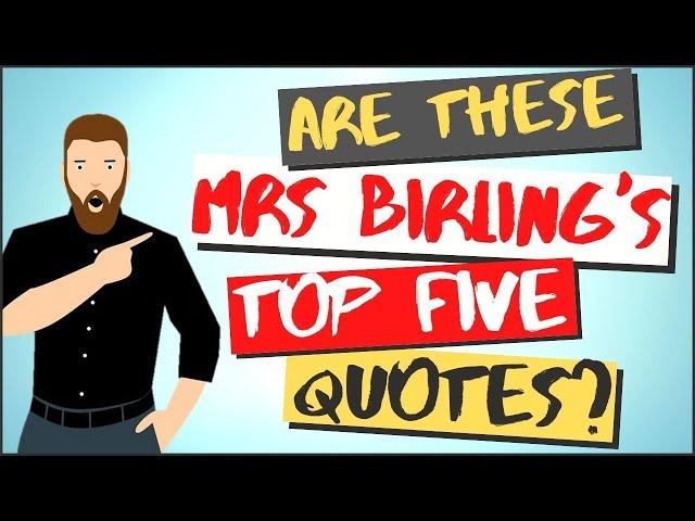 Mrs Birling Quotes and Analysis