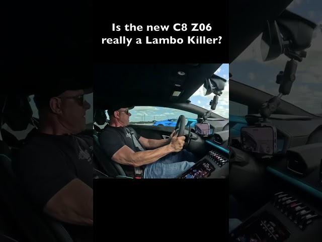 Is the C8 Z06 really a Lambo Killer? #lamborghini #corvette  #automobile