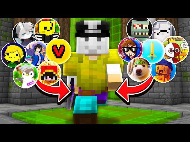 I Let 14 YouTubers Randomize My Dungeons Setup *with a twist*... (Hypixel Skyblock)