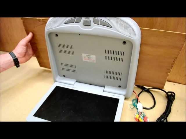 How to mount a flip down TV DVD monitor