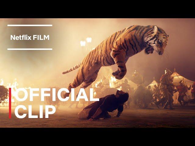 RRR | Tiger Fight Scene - Jr NTR Entry | Netflix