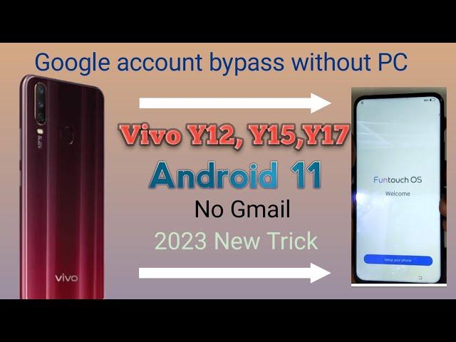 vivo y12_y15_y17 frp bypass|| Android 11 || vivo v1904_v1901_v1902 frp bypass 2023 No Gmail require