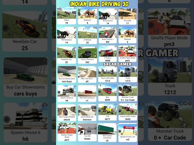 Real code  Indian bike driving 3d all new cheat code update + plugin cheat code