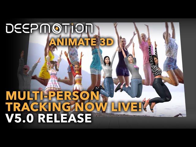 DeepMotion: Multi-Person Tracking Now Live! | V5.0 Release | AI Motion Capture