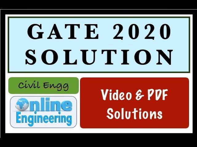 Soil Mechanics | GATE 2020 Solutions | PDF