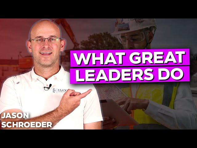 How To Be A Good Leader In Construction