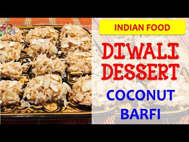 Easy Diwali Sweets Recipe - Coconut Barfi - Try with your kid!