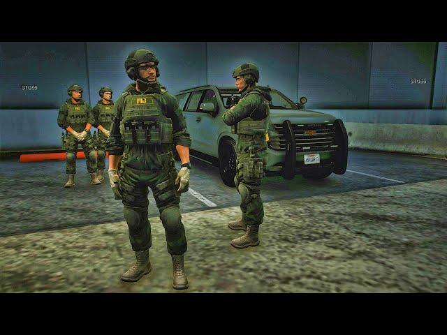 Playing GTA 5 As A POLICE OFFICER FIB SWAT| GTA 5 Lspdfr Mod| 4K