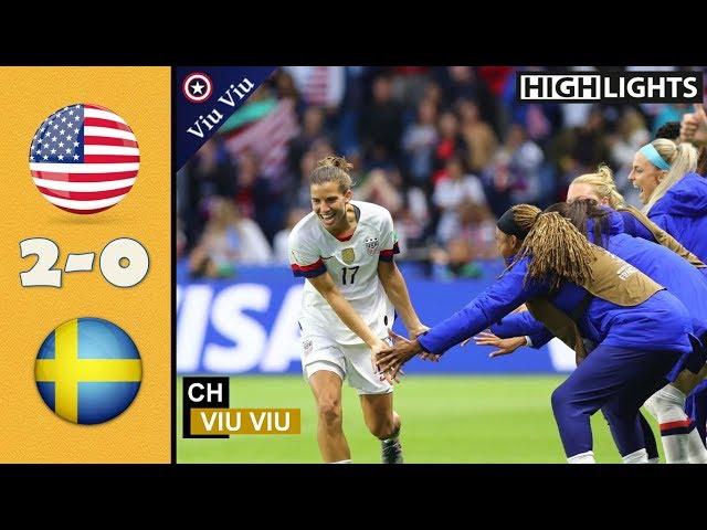 USA vs Sweden 2-0 All Goals & Highlights | 2019 WWC