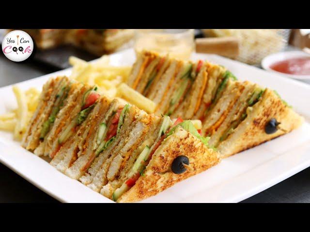 Club Sandwich Original Restaurant Recipe by (YES I CAN COOK)