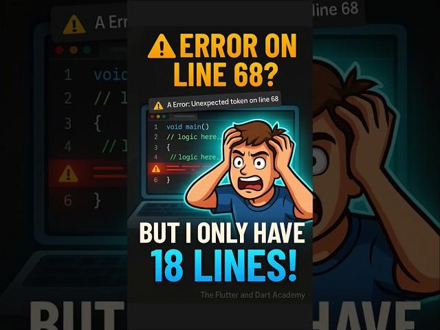Error on line 68? Bro… I only have 18 lines!  #shorts