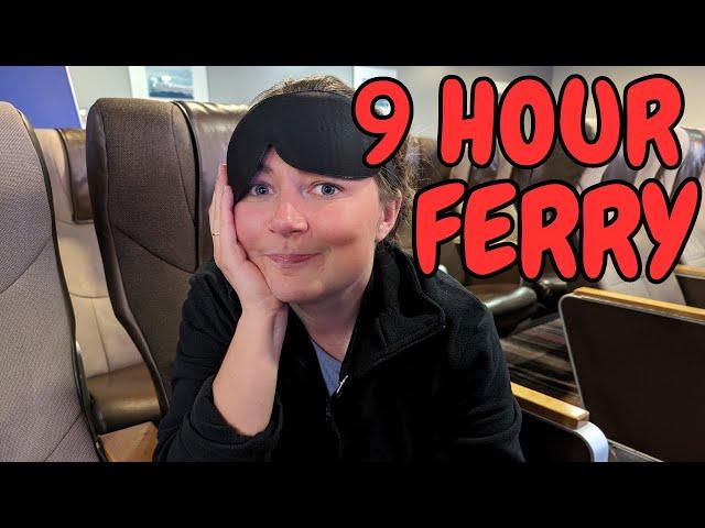 9 hours on a night ferry with no bed