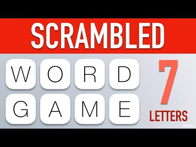 Scrambled Word Games - Guess the Word Game (7 Letter Words)