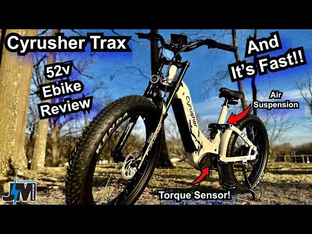 Cyrusher Trax 52v Full Suspension Ebike Review ~ This fat tire electric bike is Fast!