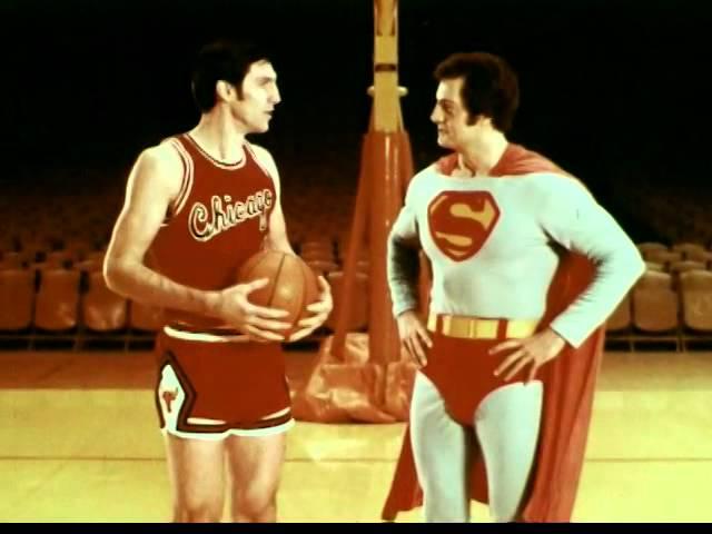 United States Air Force commercial with Jerry Sloan of the Chicago Bulls and.. Superman?