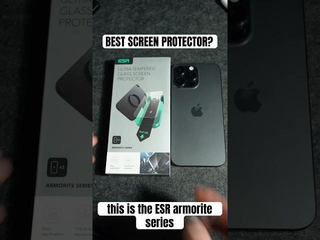 If you hate installing screen protectors, THIS ESR screen protector for iPhone 16 is for you! #esr