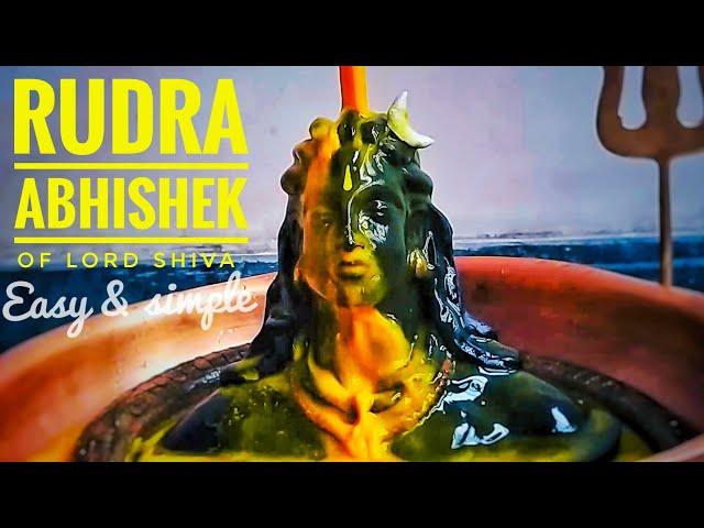 Shiv abhishek vidhi | Rudra abhishek of lord shiva shivratri puja | at home easy and simple