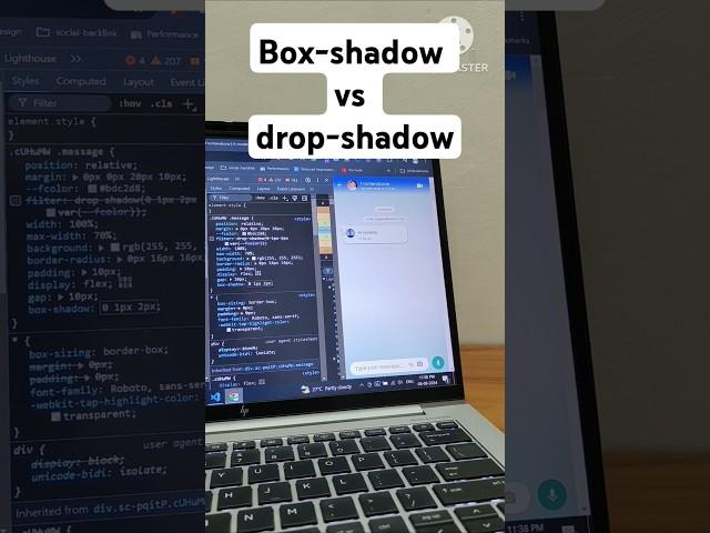 Box shadow vs drop shadow in css #css #css3 #frontendzone