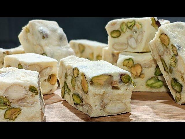 Quick and easy marshmallow nougat / Recipe made in 5 min / Amazing! / An unmissable delight