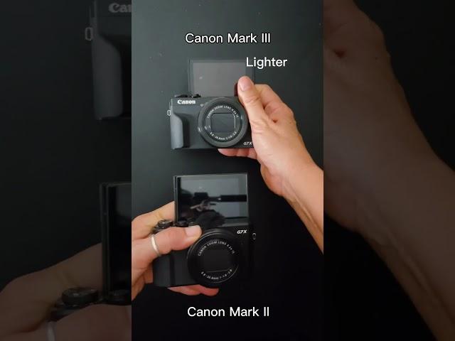BEST VLOGGING CAMERAS: CANON G7X Mark ii vs Mark iii: Are the DIFFERENCES WORTH IT?   #youtubeshorts