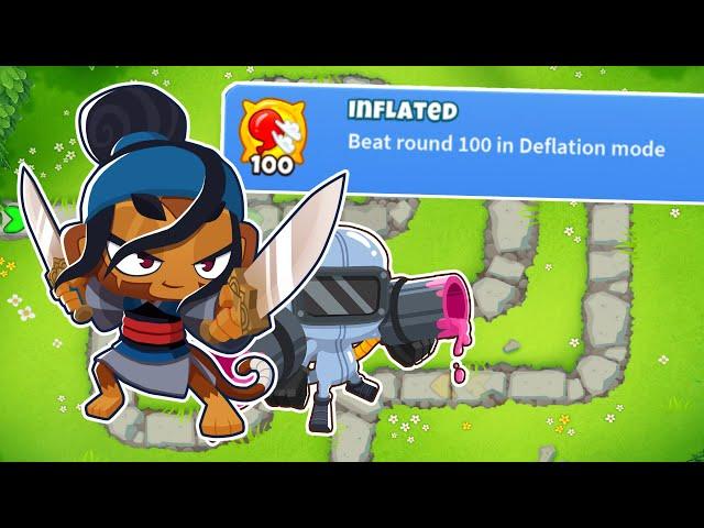 Using This BUGGED Tower To Beat Deflation Round 100! BTD6