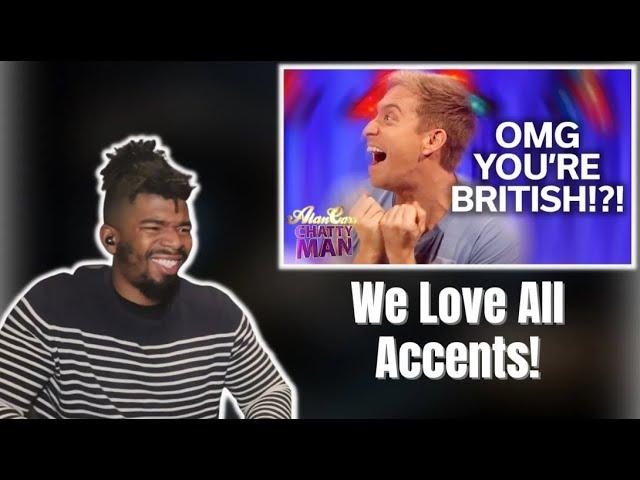 AMERICAN REACTS TO "Americans Love UK Accents" Russell Howard Going To America | Full Interview