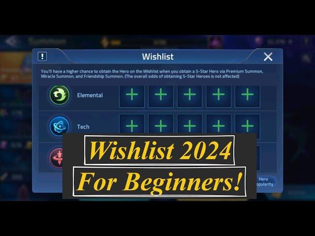 WISHLIST BEGINNERS GUIDE 2024 Mobile Legends: Adventure